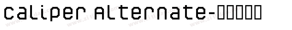 Caliper Alternate字体转换